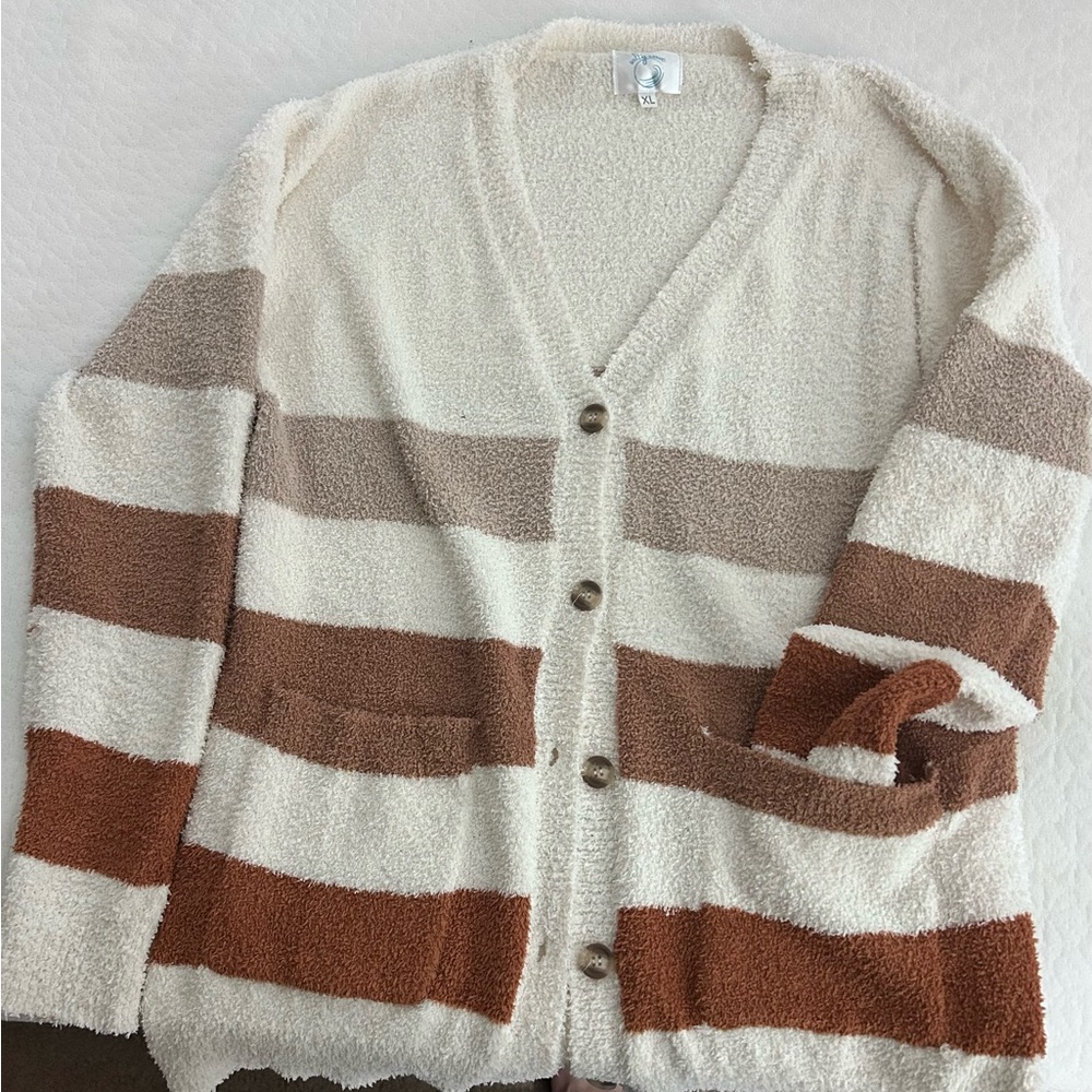 Striped Cozy Cardigan